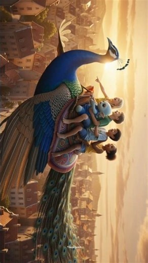 cute alien chilling with friends #moralstory #aicontentcreation #aishorts