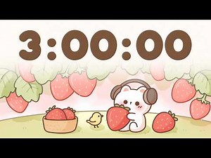 3 Hour Timer 🐱 3 Hr Study Timer for Classroom Focus