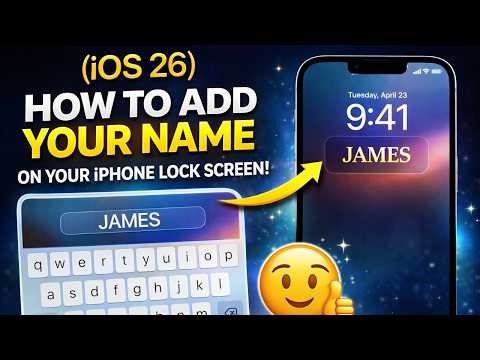 (iOS 26) Add Your Name on iPhone Lock Screen! (Easy Trick)
