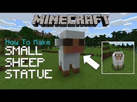 Minecraft - How To Make Small Sheep Statue