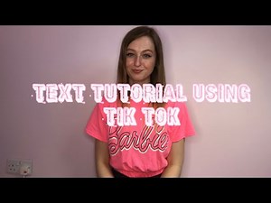 How to add TEXT into your Tik Tok video! (USING ONLY THE APP TIK TOK!)
