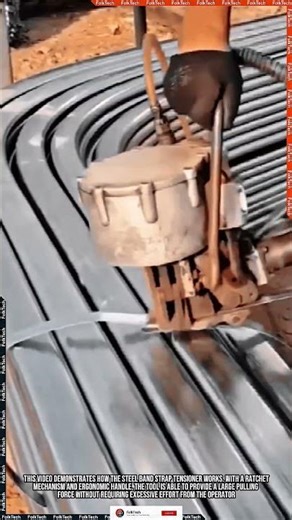 Strap Tool: Steel Band Tensioner Ratchet Strong Neat Innovation #tool #tools #innovation