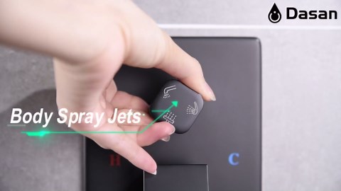 DASAN Full Body Shower System with 6 PCS Body Spray Jets & 12'' Rain Overhead Shower & Handheld, In-Wall Rain Shower System Brushed Nickel Shower Faucets Sets Complete with Valve, SA-SS03ABN-S12W