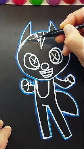 How to draw cartoon characters - Miniforce X(#shorts)