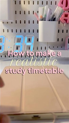 How to make a realistic study timetable #motivation #study #aesthetic #timetable #minivlog #exams