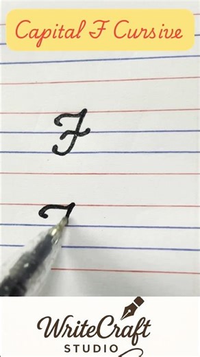 🔥Capital cursive F ✍️ Easy handwriting practice |#shorts #cursivewriting