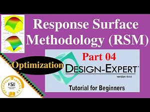 Response Surface Methodology (RSM) By Design Expert V.8.0.6|Optimization|Part 04|Urdu|Hindi