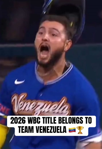TEAM VENEZUELA WINS 2026 WBC CHAMPIONSHIP IN FIRST-EVER TITLE APPEARANCE 🔥 (via @MLB, @MLBonFOX) #Venezuela #worldbaseballclassic #baseball #mlb