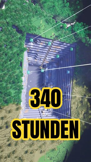 340 Minecraft building hours in 40 seconds #survival