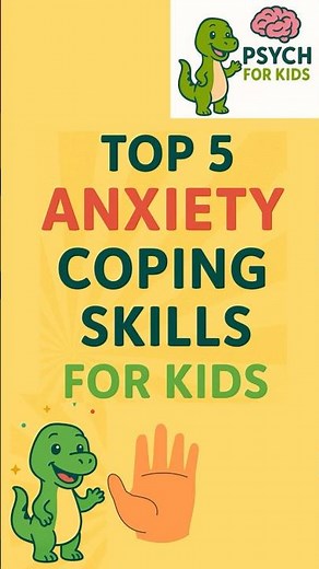 Top 5 Coping Skills for Kids 🦖 | Beat Anxiety Fast! #mentalhealth #kids #anxiety