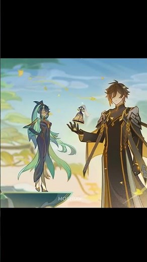 Zhongli & Guizhong — a story of gods, war, and a promise that couldn’t be kept. #genshinimpact