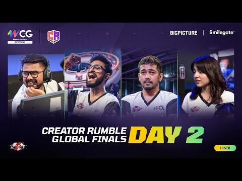 [HINDI] WCG Creator Rumble Global Finals 2025 LAN Day-2 | #Lolzzz , #Scout , #Sushi , #Neutrino