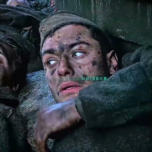 Soldier uses a comrade as a human shield to block a bullet./🎬Enemy at the Gates (2001)/#edit #movie