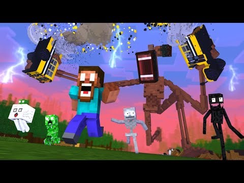 Monster Mobs: Fart Run Challenge MINECRAFT ANIMATION