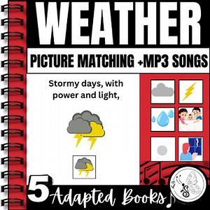 Weather Adapted Books For Special Education & Early Learners | Fine Motor