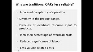 Activity Based Costing Technical Recap