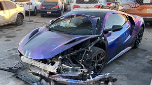 NFL Star Josh Jacobs Crash Photos Show $160K Supercar Mangled After Vegas Accident