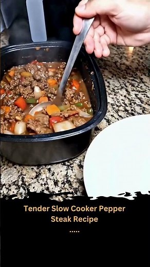 Tender Slow Cooker Pepper Steak