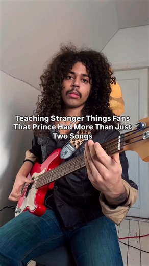 Steff Stover on Instagram: "Song name : Lady Cab Driver. #strangerthings #purplerain #prince #bass #80s"