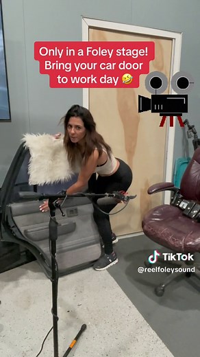 Foley Stage Fun: Bring Your Car Door to Work Day!