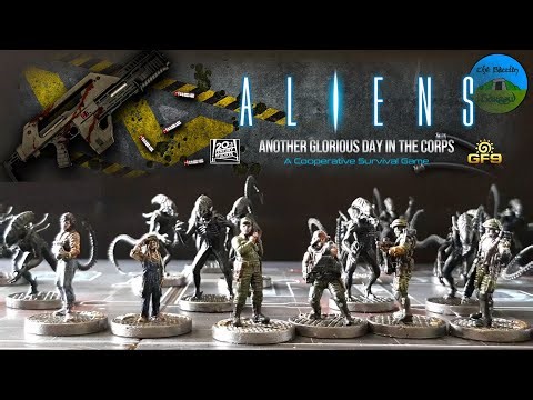 Aliens - Another Day in the Corps Unboxing - tabletop board game