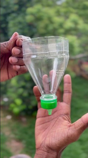 How to make simple funnel from plastic bottle! 😍 #diy #tools #tips #tricks #trending #shorts