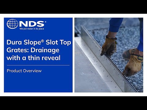 Dura Slope® Slot Top Grates Drainage with a thin reveal | NDS Drainage Solutions