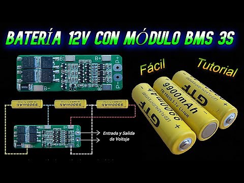 12v battery with 3S BMS module. Connection and operation.