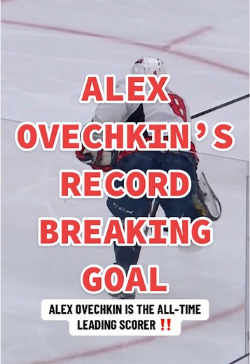 Alex Ovechkin's Record Breaking Goal Celebration