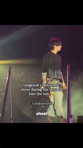 Jungkook’s new iconic move during the intro of ‘Into the Sun’ 😆...