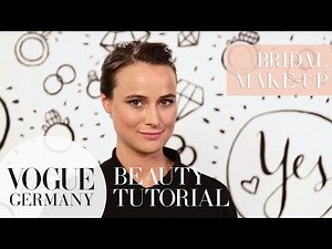 Tutorial für ein natürliches Braut Make-up/Bridal Make-up | VOGUE Beauty Tutorial