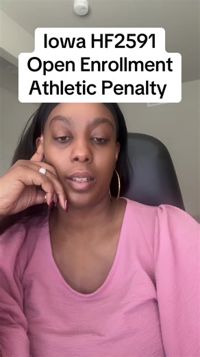 Iowa HF 2591 proposes changing the open enrollment athletic penalty from 90 days to 140 days. This rule already disproportionately impacts minority students who seek attending schools that can better support their athletic careers.