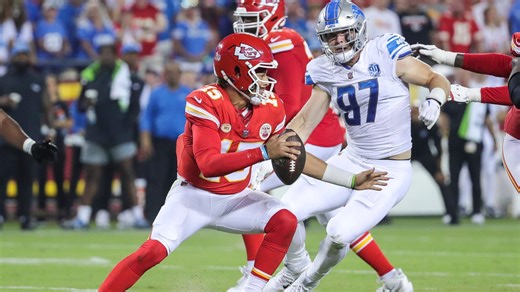What channel is Sunday Night Football Chiefs-Lions game on TV tonight? Time, how to watch, stream