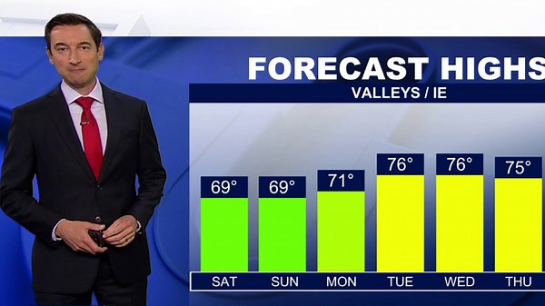Weather forecast for Saturday, April 25