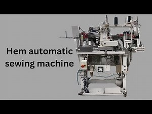 Ticket(watch) and back pocket Hem robot sewing machine | Rolled Hem stitch