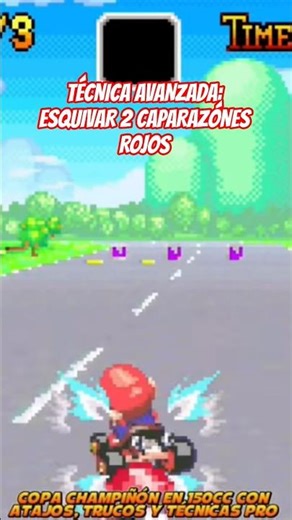 Advanced Technique: Dodge 2 Red Shells on Peach's Circuit Mario Kart Super Circuit [GBA]
