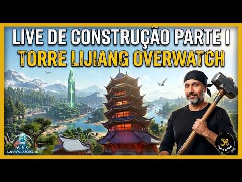 ARK SURVIVAL ASCENDED Overwatch no ARK? Construindo a Torre Lijiang, Só Palha #arksurvivalascended