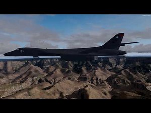 Prepar3D Virtavia B-1B Low-level sightseeing