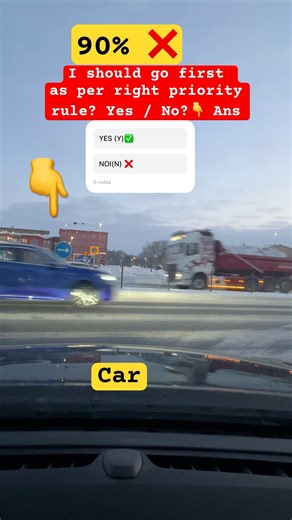I should go first as per of right hand rule driving? #shorts #viral #driving