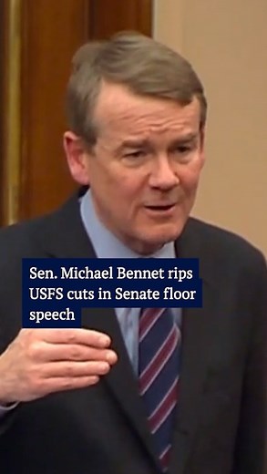 4.2K views · 139 reactions | After roughly 10% of the United States Forest Service staff was cut, including positions in fire mitigation, trail building and more, Sen. Michael Bennet took to the Senate floor on Wednesday to discuss the mass termination's impacts to Colorado. Bennet cited water quality, fire readiness and other areas that will be affected in Colorado and nationally.  Sen. Michael Bennet's office | The Denver Gazette | Facebook