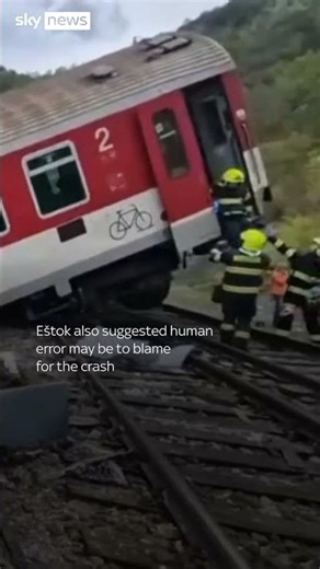 Two trains collide at high speed in Slovakia