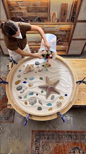 Coastal Starfish Ocean Coffee Table 🌊⭐