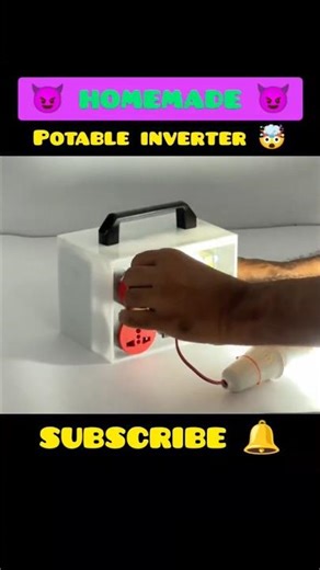 diy potable inverter 🤯|homemade potable inverter at home|#shorts