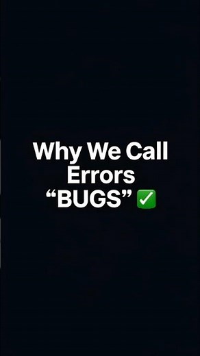 The Real Reason We Call Code Errors “Bugs” 🤯
