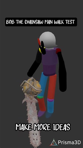BOB THE CHAINSAW MAN WALK TEST MAKE MORE IDEAS