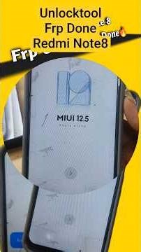 Redmi Note 8 Frp Unlocktool done✔️🔥