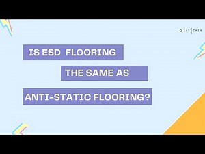 Difference between ESD (Electro Static Dissipative) and Anti-static | ESD Flooring | LatChem
