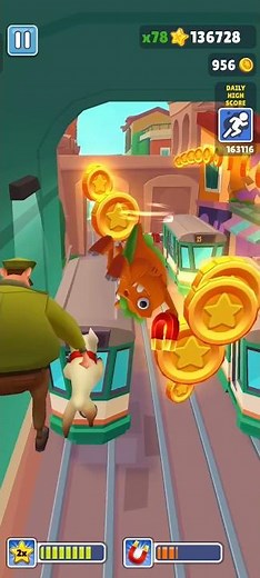 Wait for end😱 OrangeDino SUBWAY SURFERS New World tour Rome 37 shorts #shortsfeed #subwaysurfers