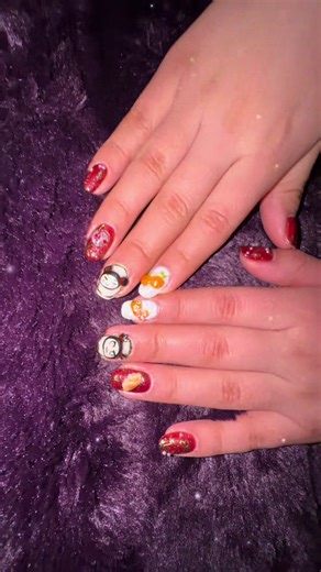Pucca and Garu nails✨ #westchesterny #creativenails #westchesternynailtech #altnailtech #creativenails 3d nails gold pucca and garu nail design nail inspo character nail art y2k 2000s tv show nail 3d manicure gelx beginner nail tech y2k nail art inspo