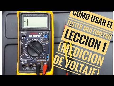 How to use a digital multimeter or tester. Well explained! Lesson #1: Voltage scale.
